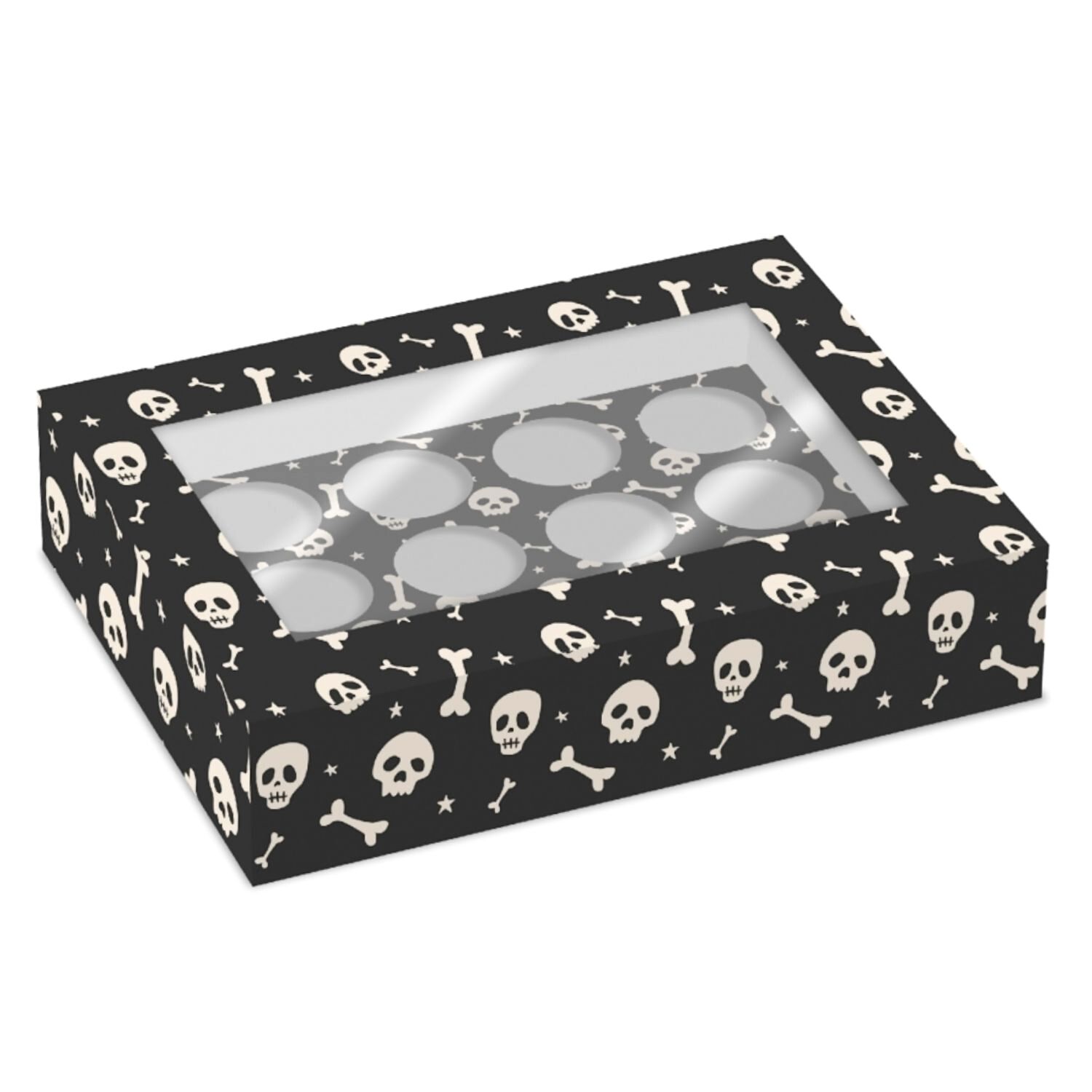SET 2 CAJAS PARA 12 CUPCAKES SIMPLY MAKING - CALAVERAS 1 SET 2 CAJAS PARA 12 CUPCAKES SIMPLY MAKING - CALAVERAS