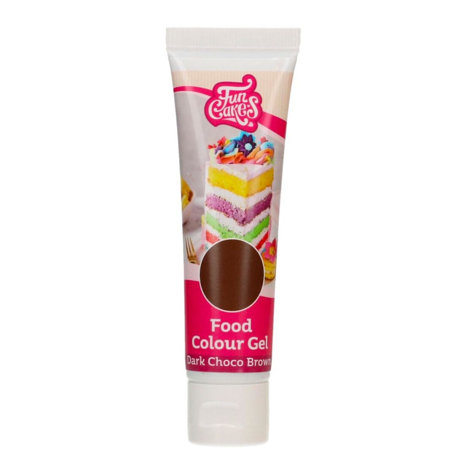 COLORANTE EN GEL DE FUNCAKES - DARK CHOCO BROWN / MARRON CHOCOLATE OSCURO 30 G 1 COLORANTE EN GEL DE FUNCAKES - DARK CHOCO BROWN / MARRON CHOCOLATE OSCURO 30 G