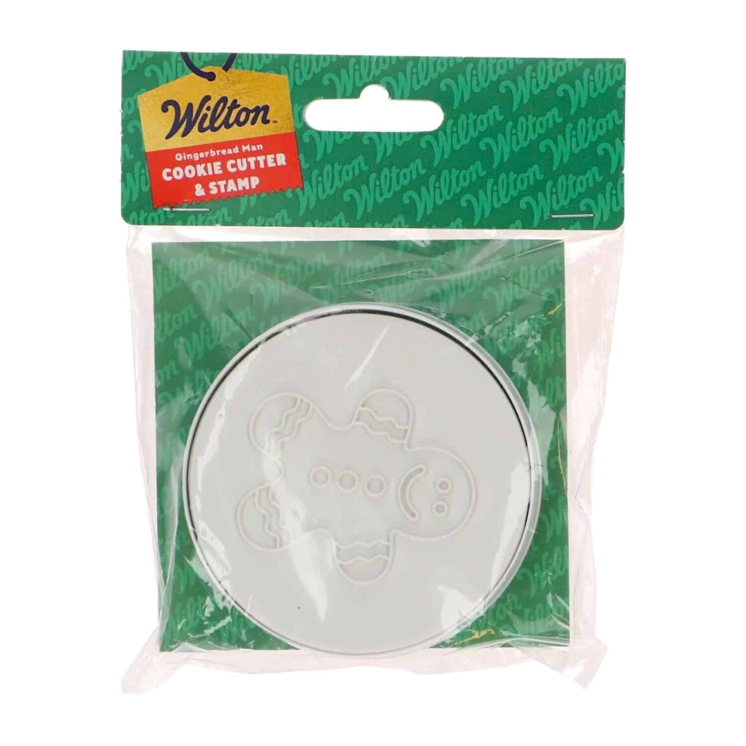 CORTADOR + SELLO PARA GALLETAS WILTON - MUÑECO DE JENGIBRE 1 CORTADOR + SELLO PARA GALLETAS WILTON - MUÑECO DE JENGIBRE