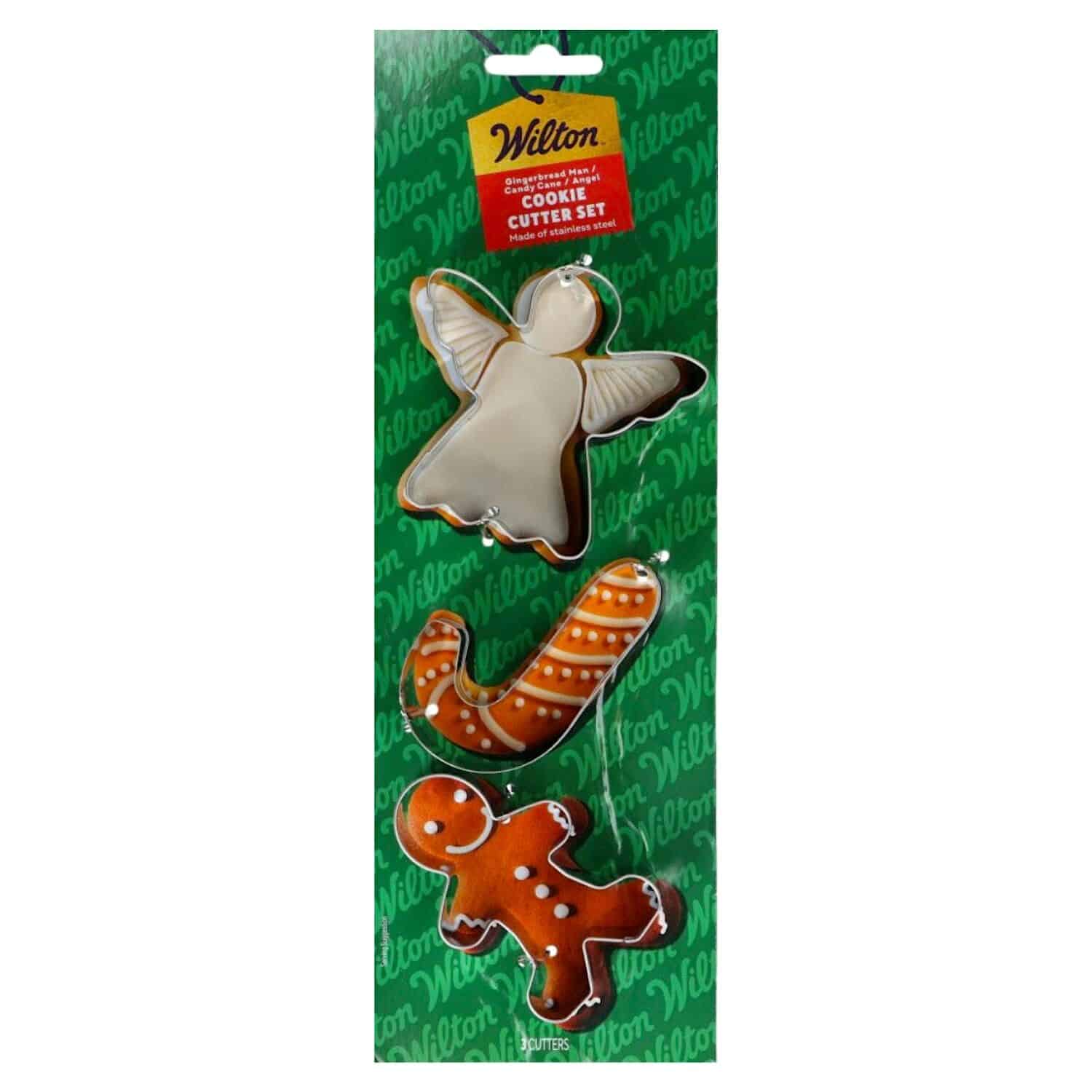 SET CORTADORES WILTON - ANGEL / BASTON DE CARAMELO / MUÑECO DE JENGIBRE 1 SET CORTADORES WILTON - ANGEL / BASTON DE CARAMELO / MUÑECO DE JENGIBRE