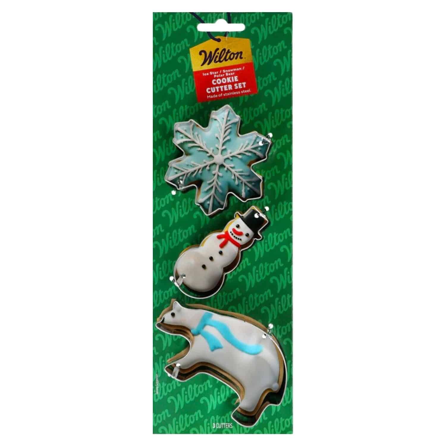 SET CORTADORES WILTON - COPO DE NIEVE / MUÑECO DE NIEVE / OSO POLAR 1 SET CORTADORES WILTON - COPO DE NIEVE / MUÑECO DE NIEVE / OSO POLAR
