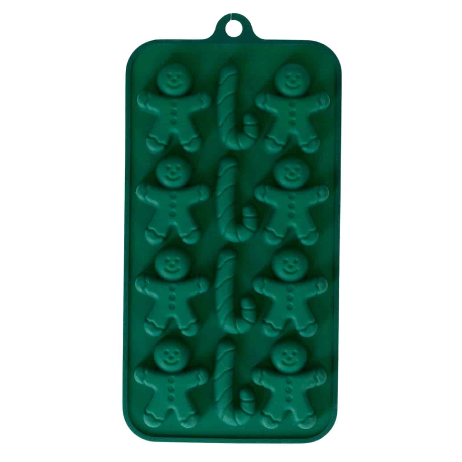 MOLDE SILICONA WILTON - MUÑECOS Y BASTONES DE NAVIDAD 1 MOLDE SILICONA WILTON - MUÑECOS Y BASTONES DE NAVIDAD