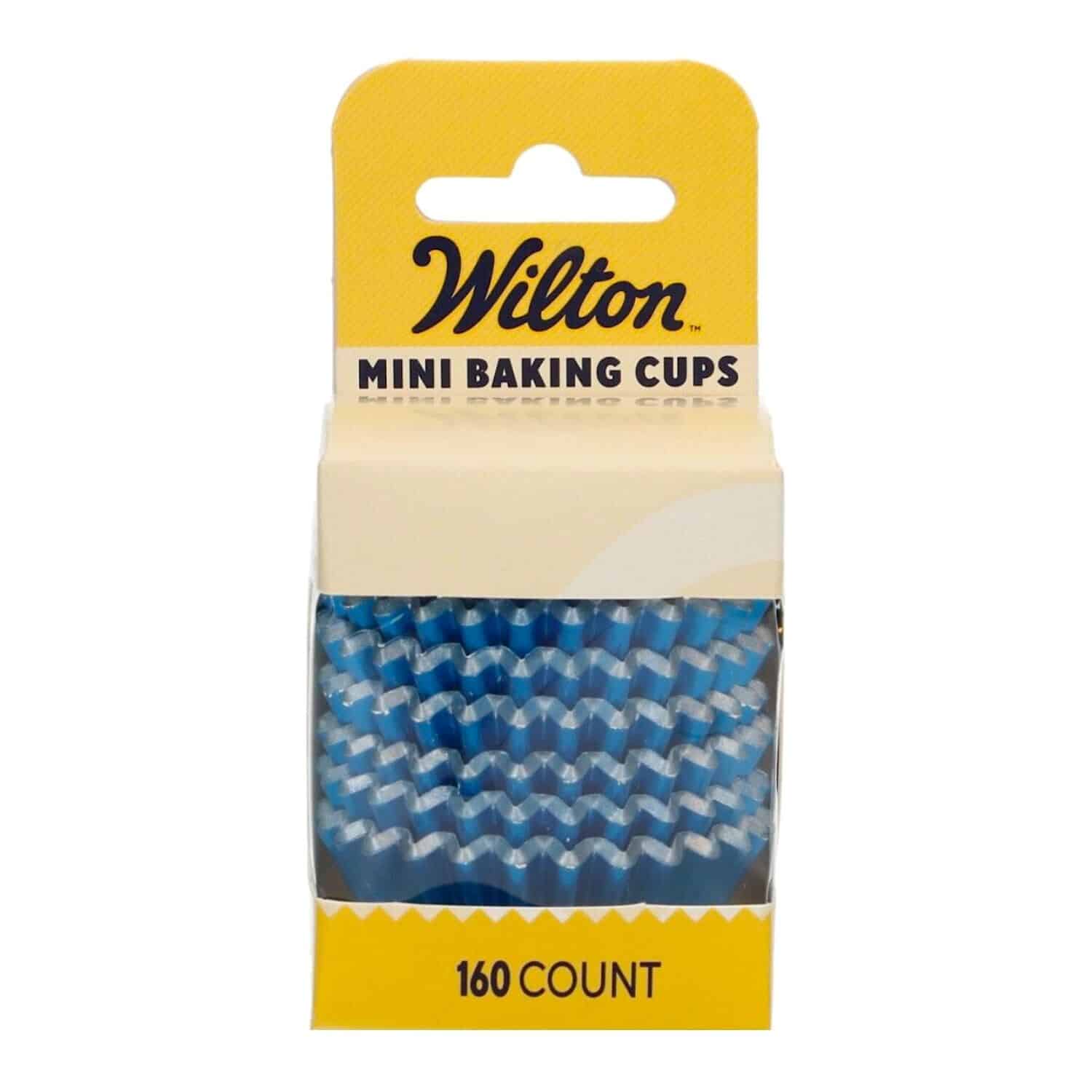 CAPSULAS MINI CUPCAKES PAPEL ALUMINIO "FOIL" WILTON - AZUL METALICO 2 CAPSULAS MINI CUPCAKES PAPEL ALUMINIO "FOIL" WILTON - AZUL METALICO - Imagen 2