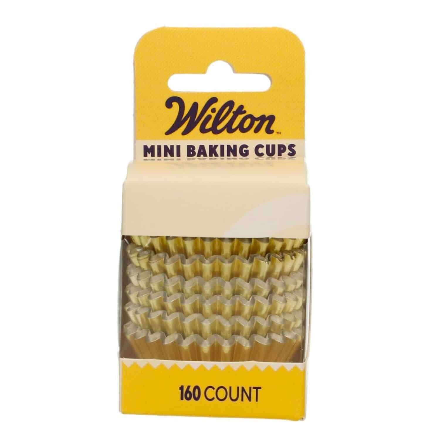 CAPSULAS MINI CUPCAKES PAPEL ALUMINIO "FOIL" WILTON - ORO METALICO 2 CAPSULAS MINI CUPCAKES PAPEL ALUMINIO "FOIL" WILTON - ORO METALICO - Imagen 2