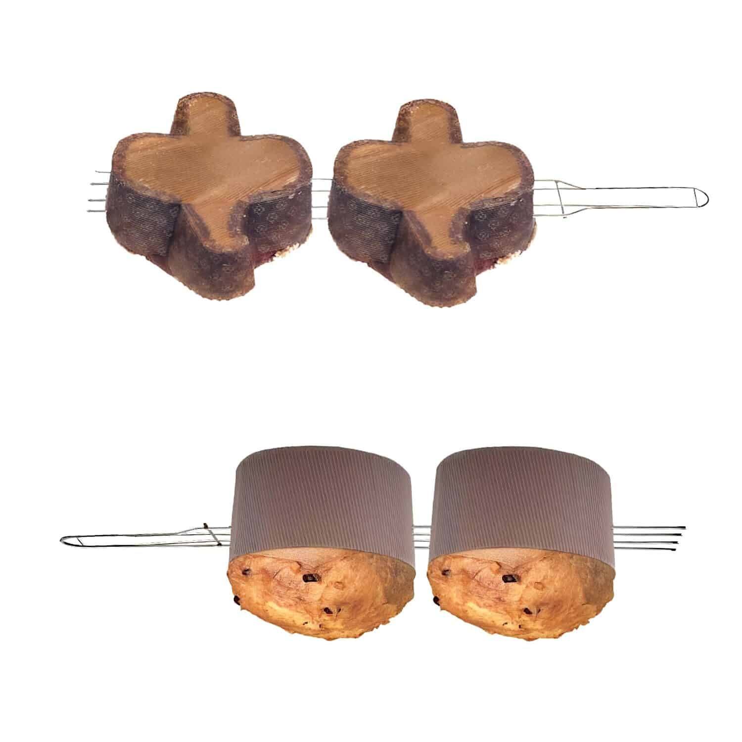 TENEDOR PINCHO PARA ENFRIAR PANETTONES (62 CM) 4 PUNTAS - DECORA 3 TENEDOR PINCHO PARA ENFRIAR PANETTONES (62 CM) 4 PUNTAS - DECORA - Imagen 3