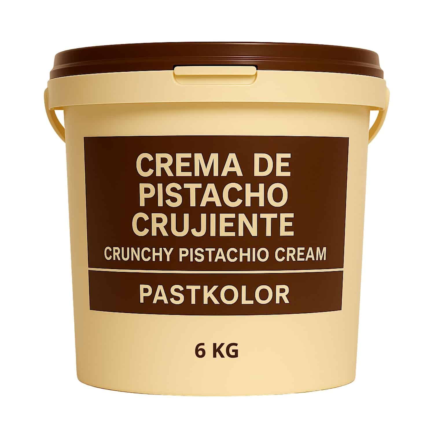 CREMA DE PISTACHO CRUNCHY (12 %) PASTKOLOR - 6 KG 1 CREMA DE PISTACHO CRUNCHY (12 %) PASTKOLOR - 6 KG