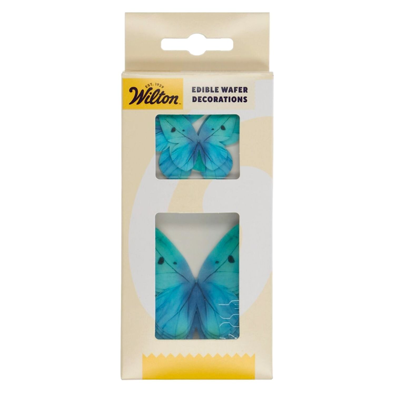 MARIPOSAS COMESTIBLES DE OBLEA WILTON - AZULES OMBRE 1 MARIPOSAS COMESTIBLES DE OBLEA WILTON - AZULES OMBRE