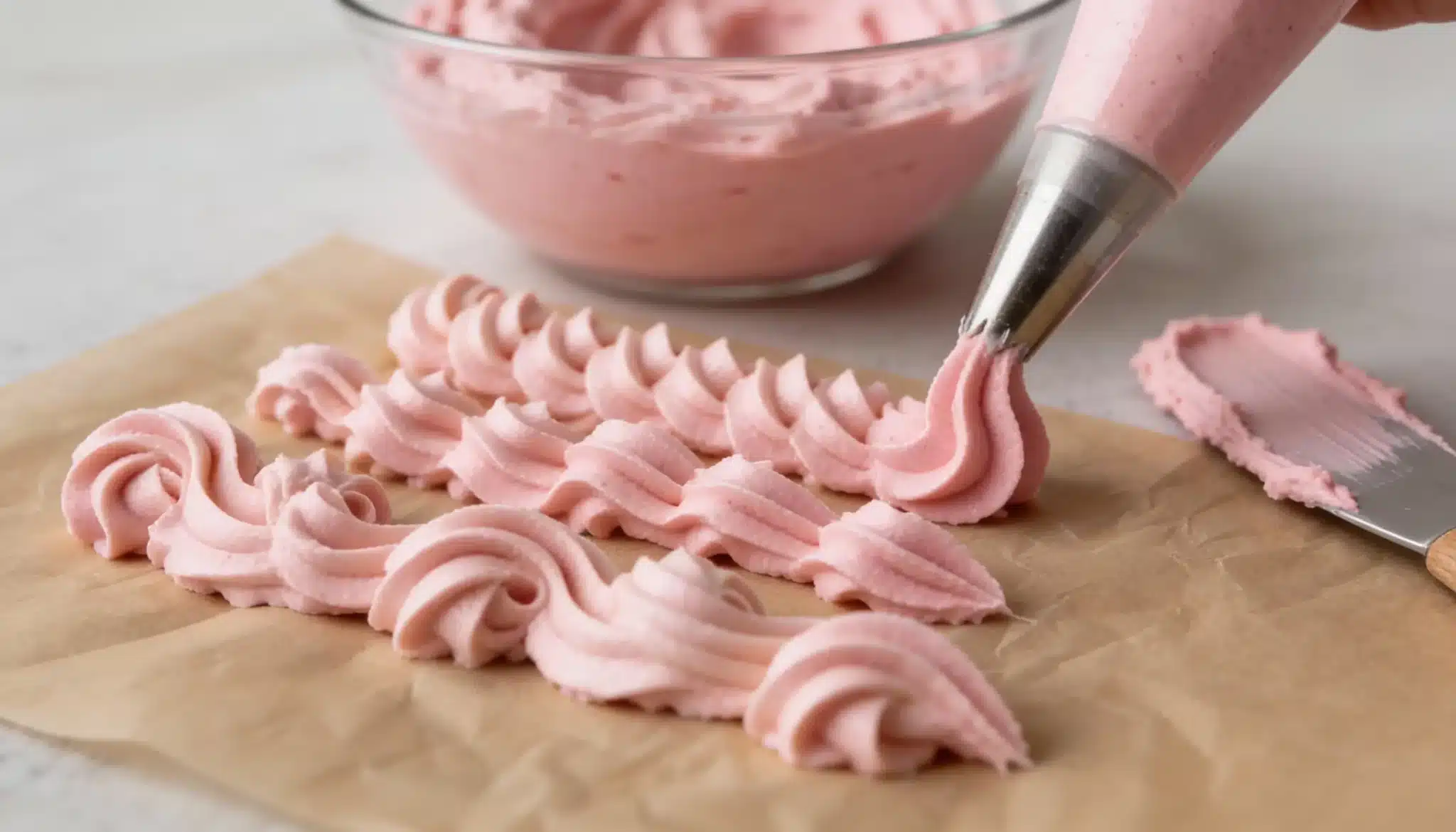 Buttercream de merengue suizo firme y sedosa para cubrir tartas