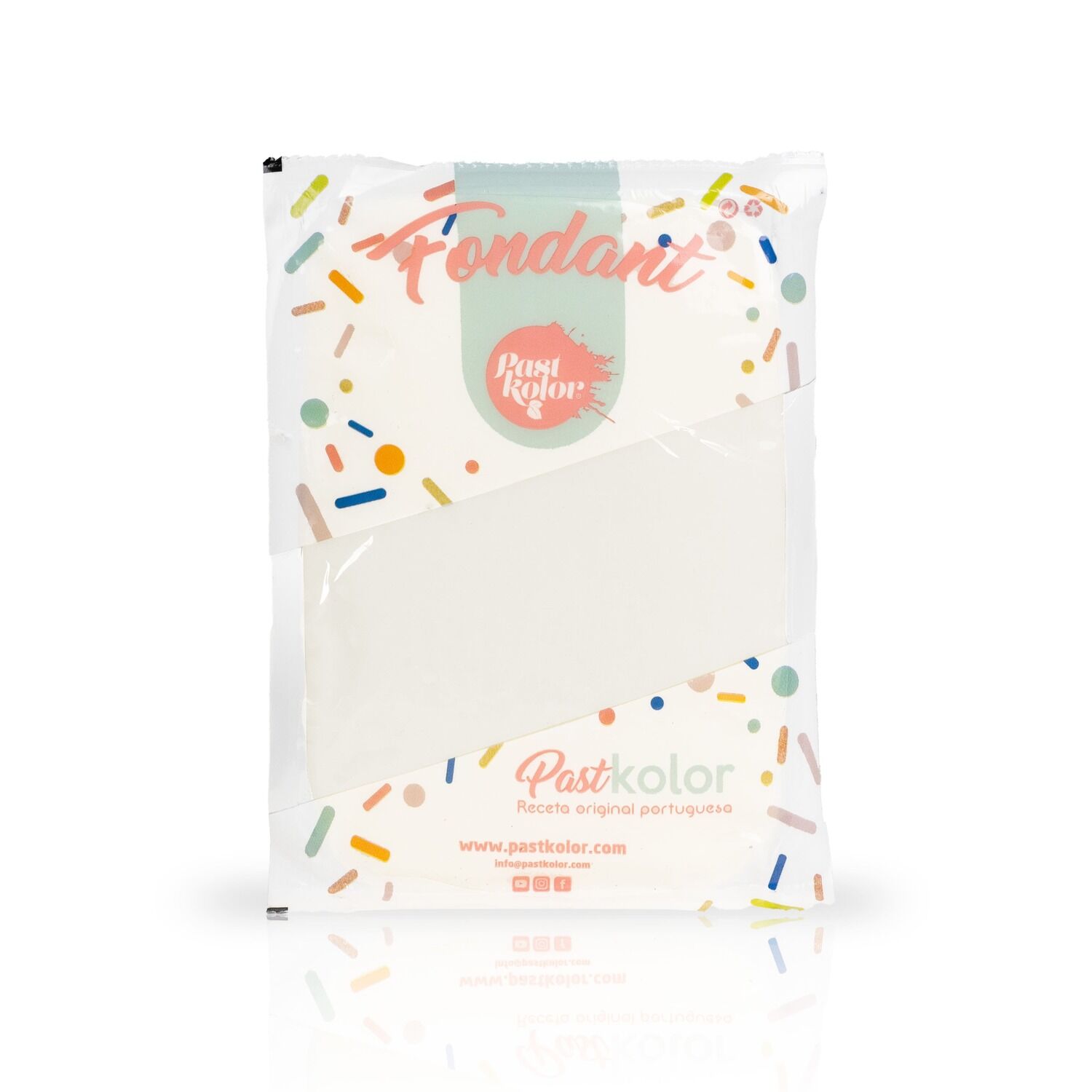 FONDANT PASTKOLOR (CON GLUTEN) BLANCO - 500 G 1 FONDANT PASTKOLOR (CON GLUTEN) BLANCO - 500 G