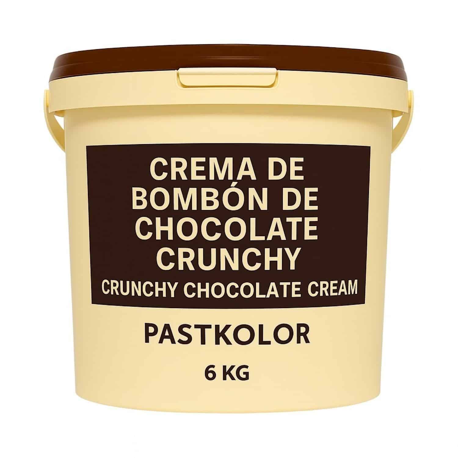 CREMA DE BOMBON DE CHOCOLATE CRUNCHY PASTKOLOR - 6 KG 1 CREMA DE BOMBON DE CHOCOLATE CRUNCHY PASTKOLOR - 6 KG