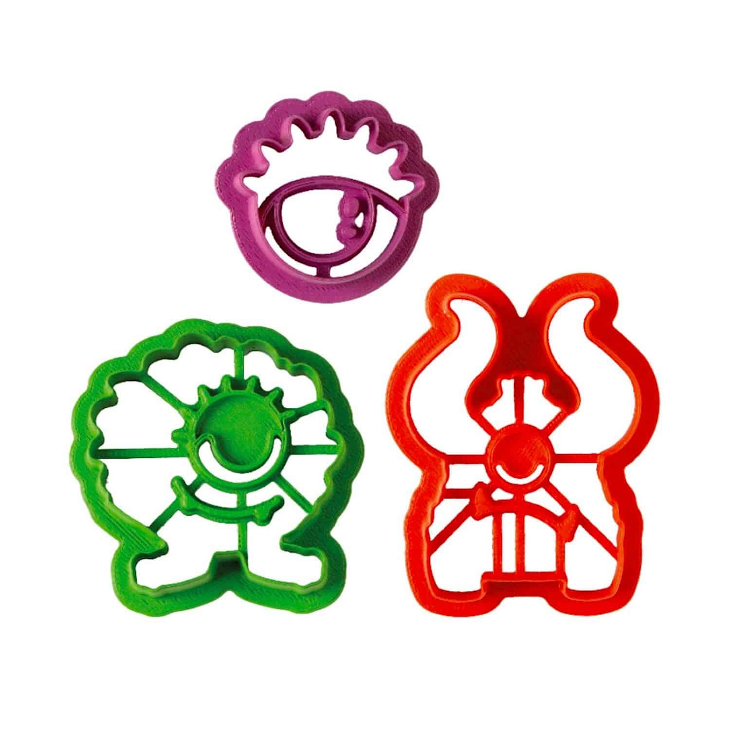 CORTADORES PARA GALLETAS MONSTRUOS - DECORA 2 CORTADORES PARA GALLETAS MONSTRUOS - DECORA - Imagen 2