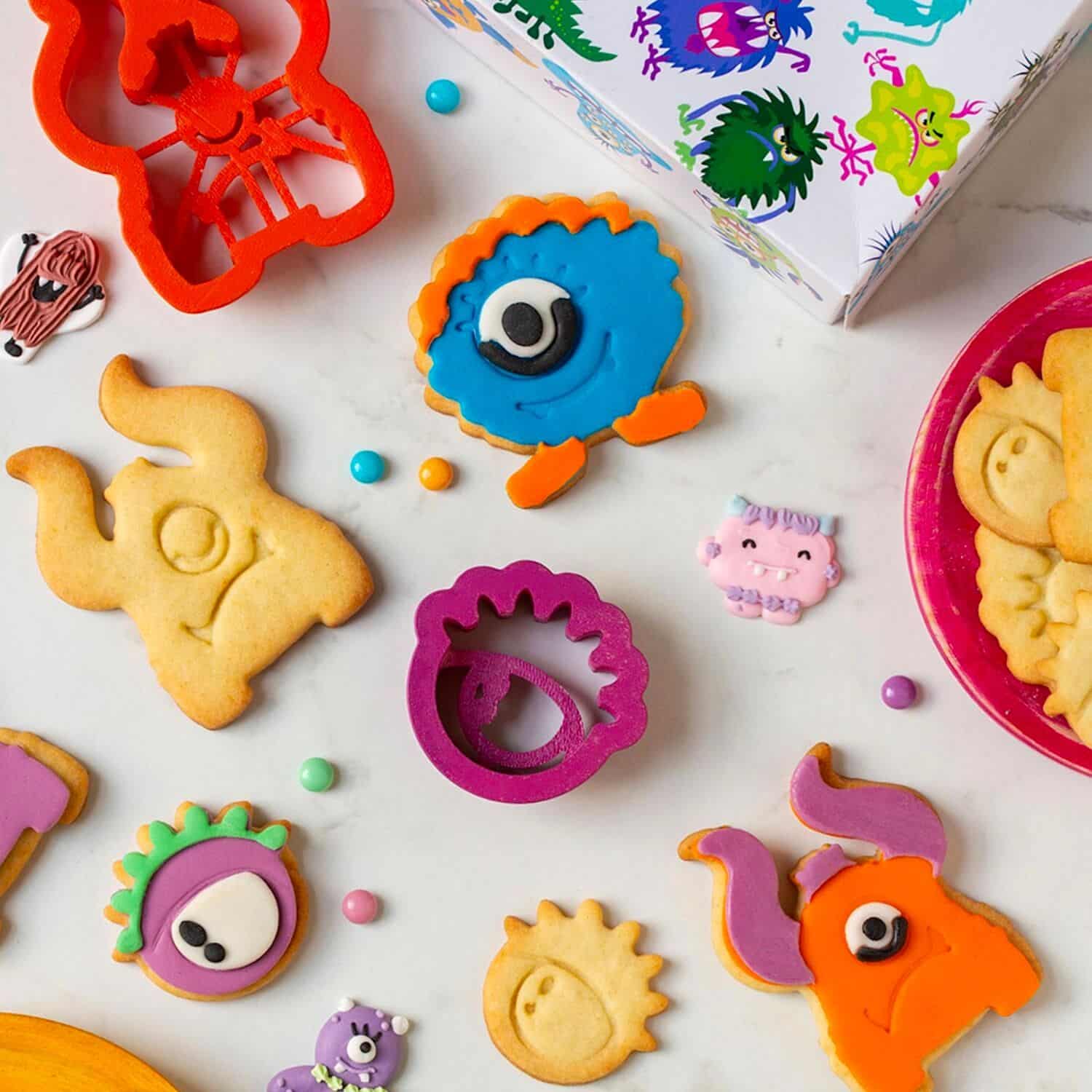 CORTADORES PARA GALLETAS MONSTRUOS - DECORA 3 CORTADORES PARA GALLETAS MONSTRUOS - DECORA - Imagen 3