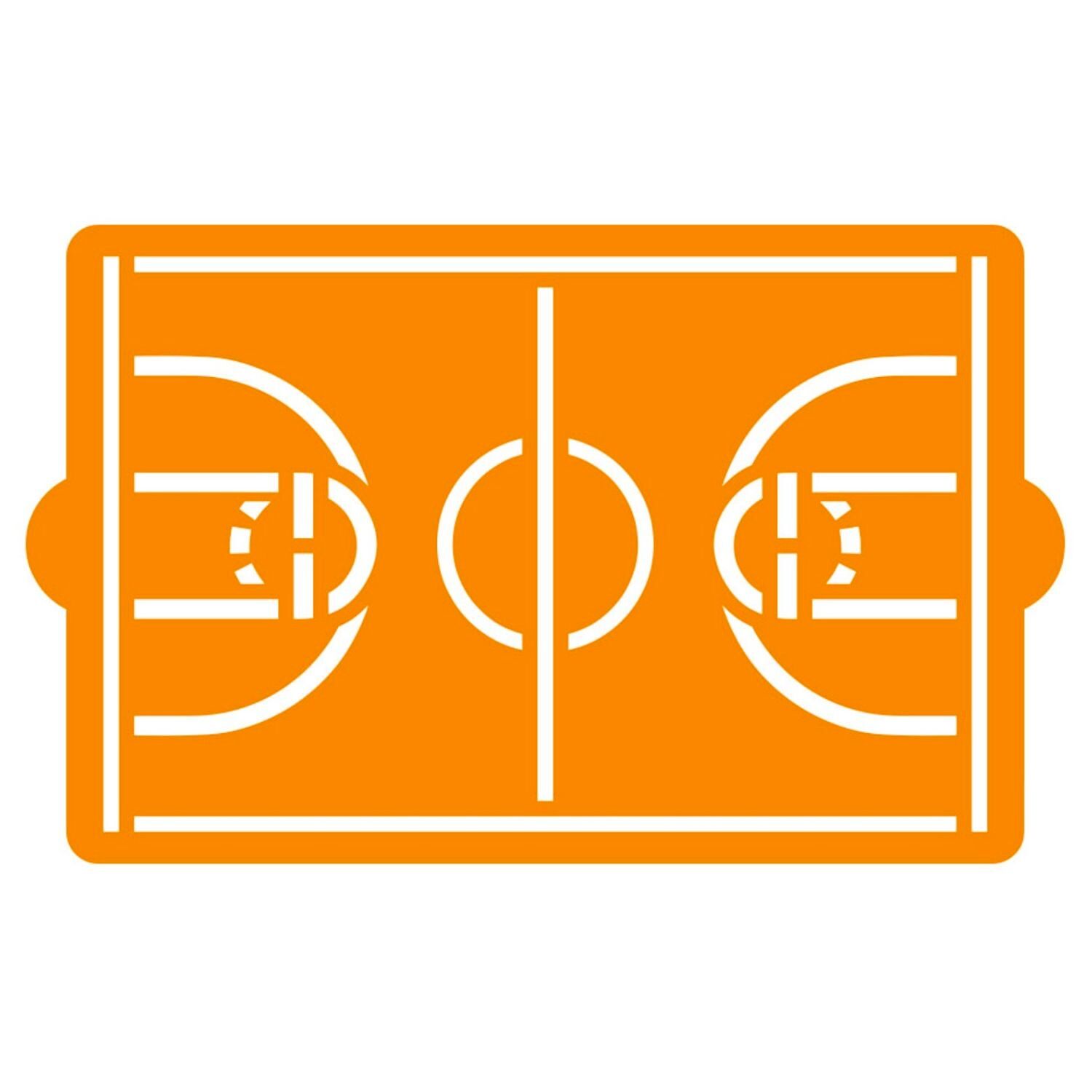 PLANTILLA DECORATIVA PARA TARTAS CAMPO DE BALONCESTO – DECORA 2 PLANTILLA DECORATIVA PARA TARTAS CAMPO DE BALONCESTO – DECORA - Imagen 2