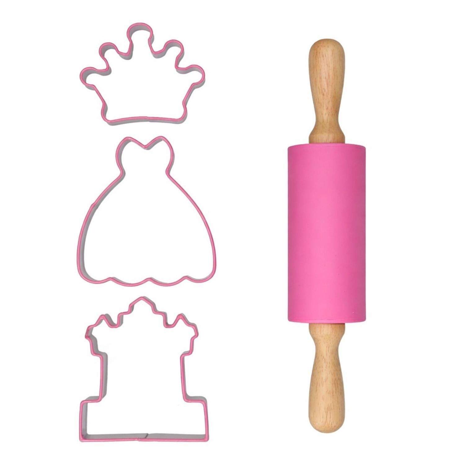 SET CORTADORES PARA GALLETAS CON RODILLO WILTON - PRINCESAS 2 SET CORTADORES PARA GALLETAS CON RODILLO WILTON - PRINCESAS - Imagen 2