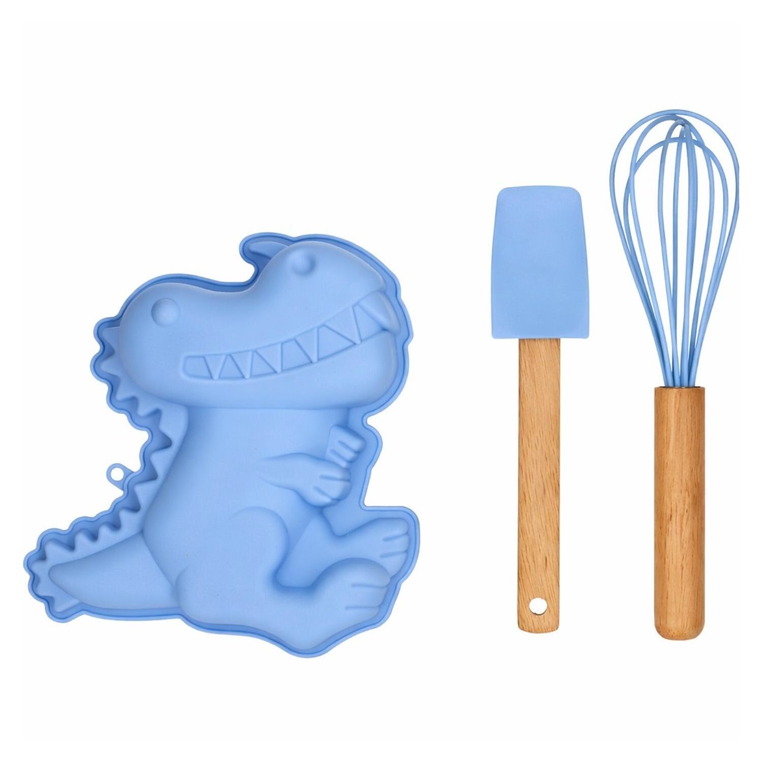 KIT DE REPOSTERIA MOLDE DE SILICONA Y UTENSILIOS WILTON - DINOSAURIO 3 KIT DE REPOSTERIA MOLDE DE SILICONA Y UTENSILIOS WILTON - DINOSAURIO - Imagen 3