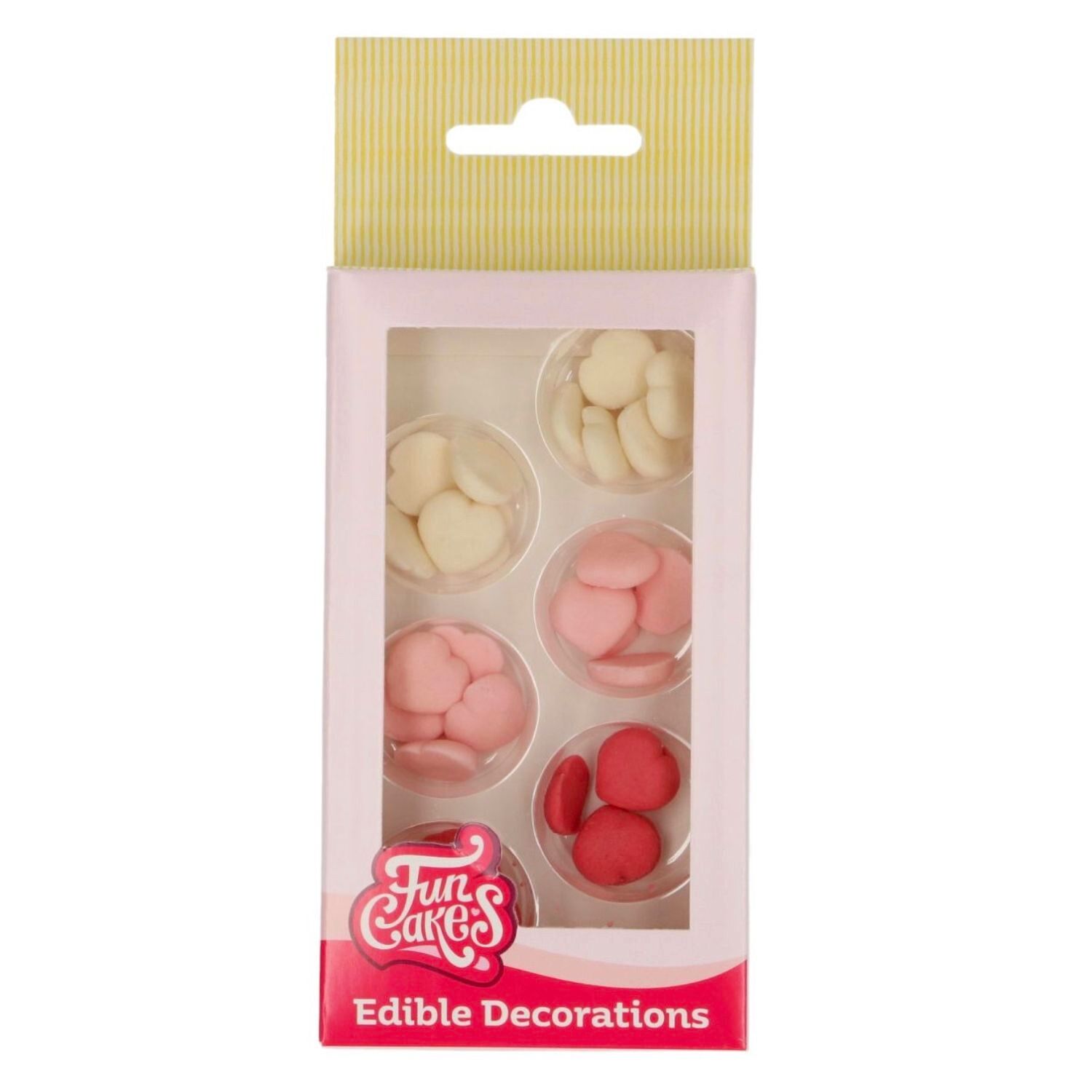 DECORACIONES DE AZUCAR FUNCAKES - CORAZONES 1 DECORACIONES DE AZUCAR FUNCAKES - CORAZONES