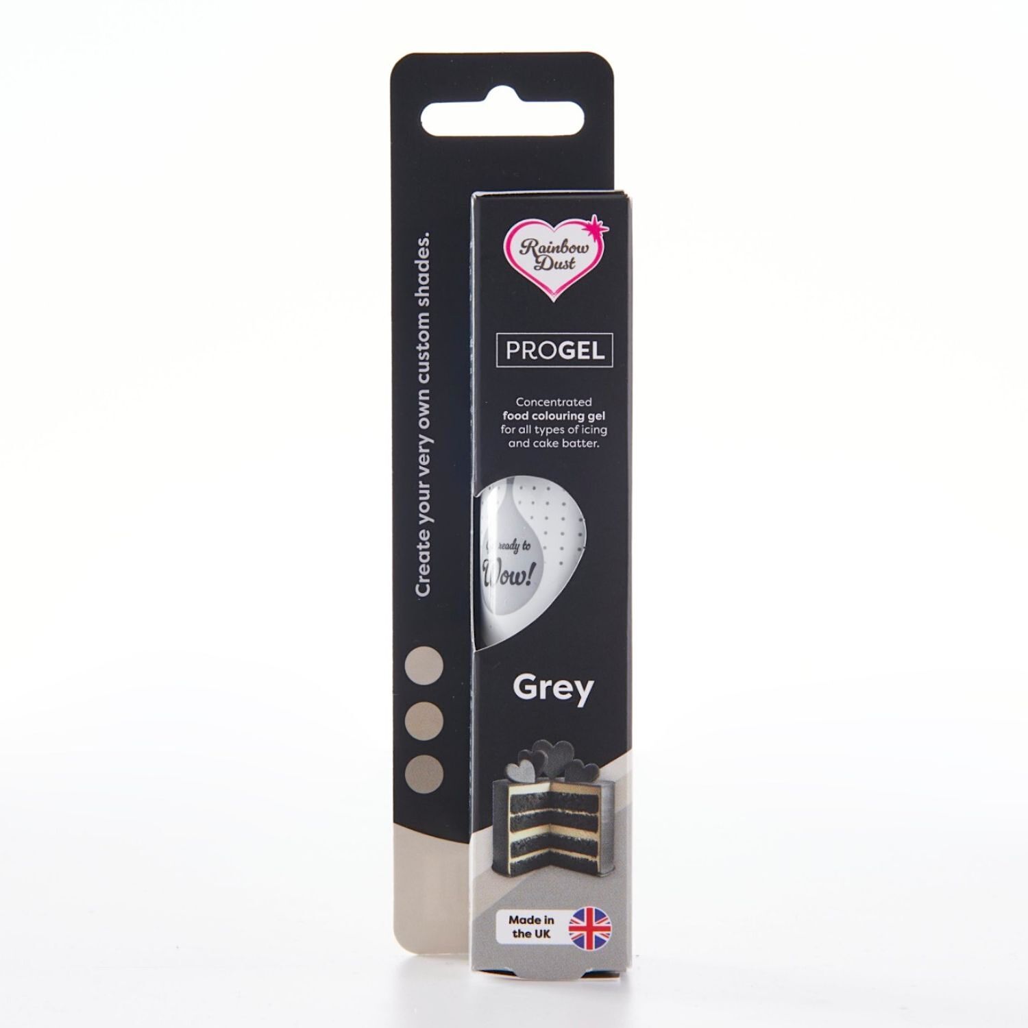 COLORANTE EN GEL "PROGEL" RAINBOW DUST - GREY / GRIS 25 G 2 COLORANTE EN GEL "PROGEL" RAINBOW DUST - GREY / GRIS 25 G - Imagen 2