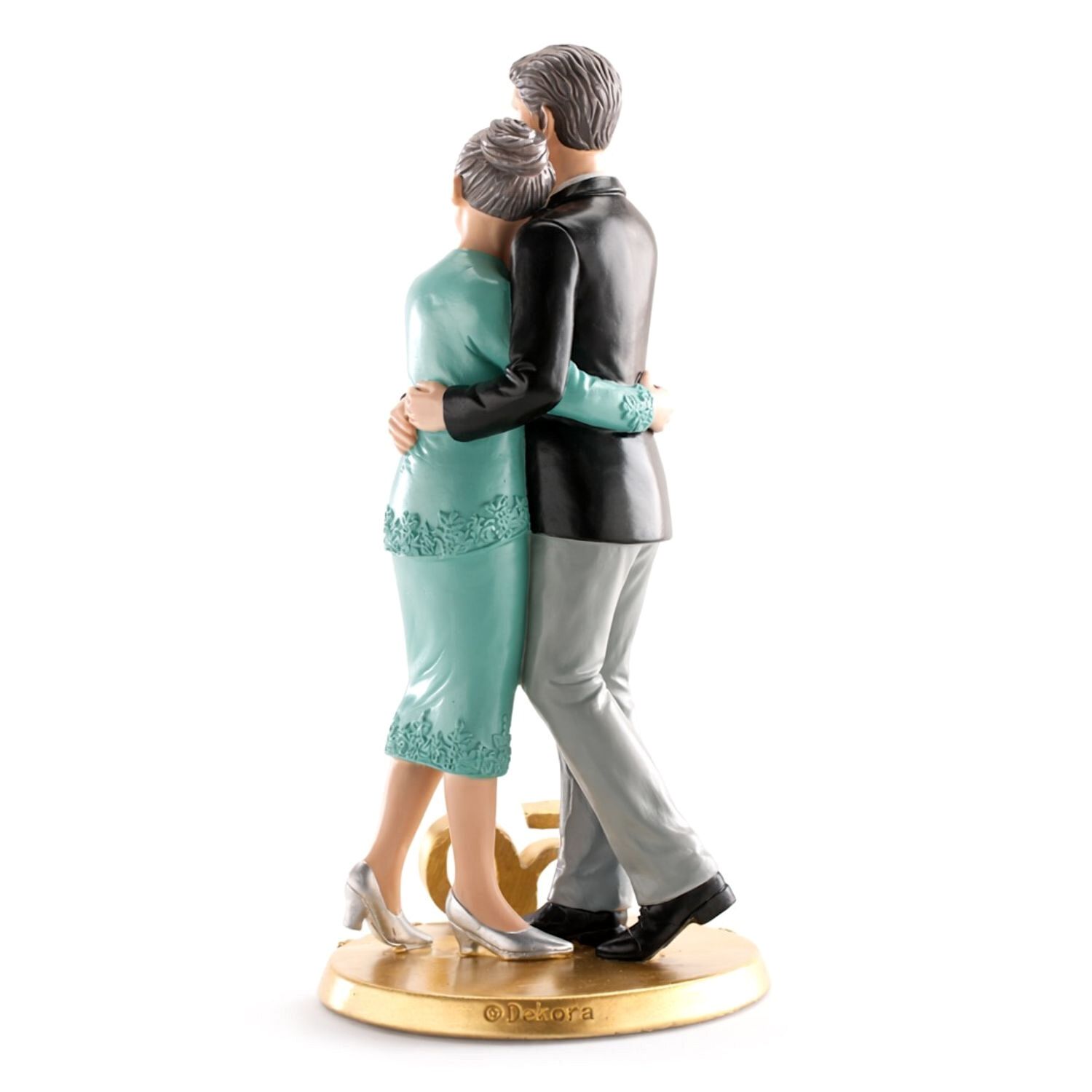 FIGURA PARA TARTA ANIVERSARIO 50 AÑOS PAREJA ABRAZADA 2 FIGURA PARA TARTA ANIVERSARIO 50 AÑOS PAREJA ABRAZADA - Imagen 2