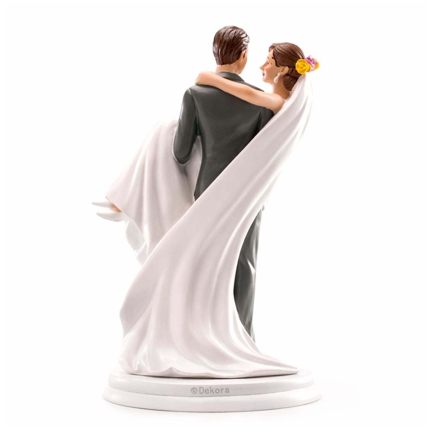 FIGURA PARA TARTA DE BODA NOVIO CON NOVIA EN BRAZOS 3 FIGURA PARA TARTA DE BODA NOVIO CON NOVIA EN BRAZOS - Imagen 3