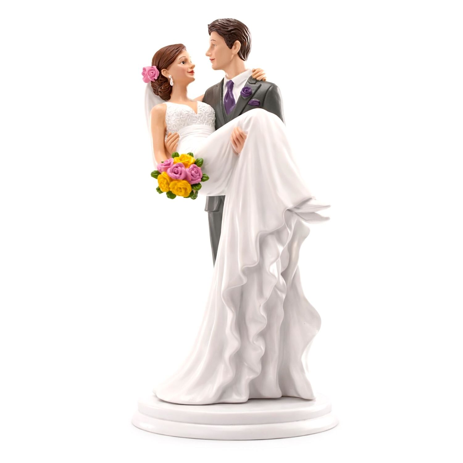 FIGURA PARA TARTA DE BODA NOVIO CON NOVIA EN BRAZOS 2 FIGURA PARA TARTA DE BODA NOVIO CON NOVIA EN BRAZOS - Imagen 2