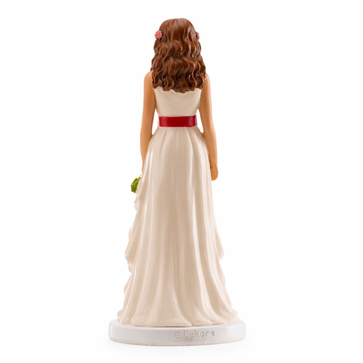 FIGURA PARA TARTA DE BODA NOVIA CON RAMO DE FLORES 2 FIGURA PARA TARTA DE BODA NOVIA CON RAMO DE FLORES - Imagen 2