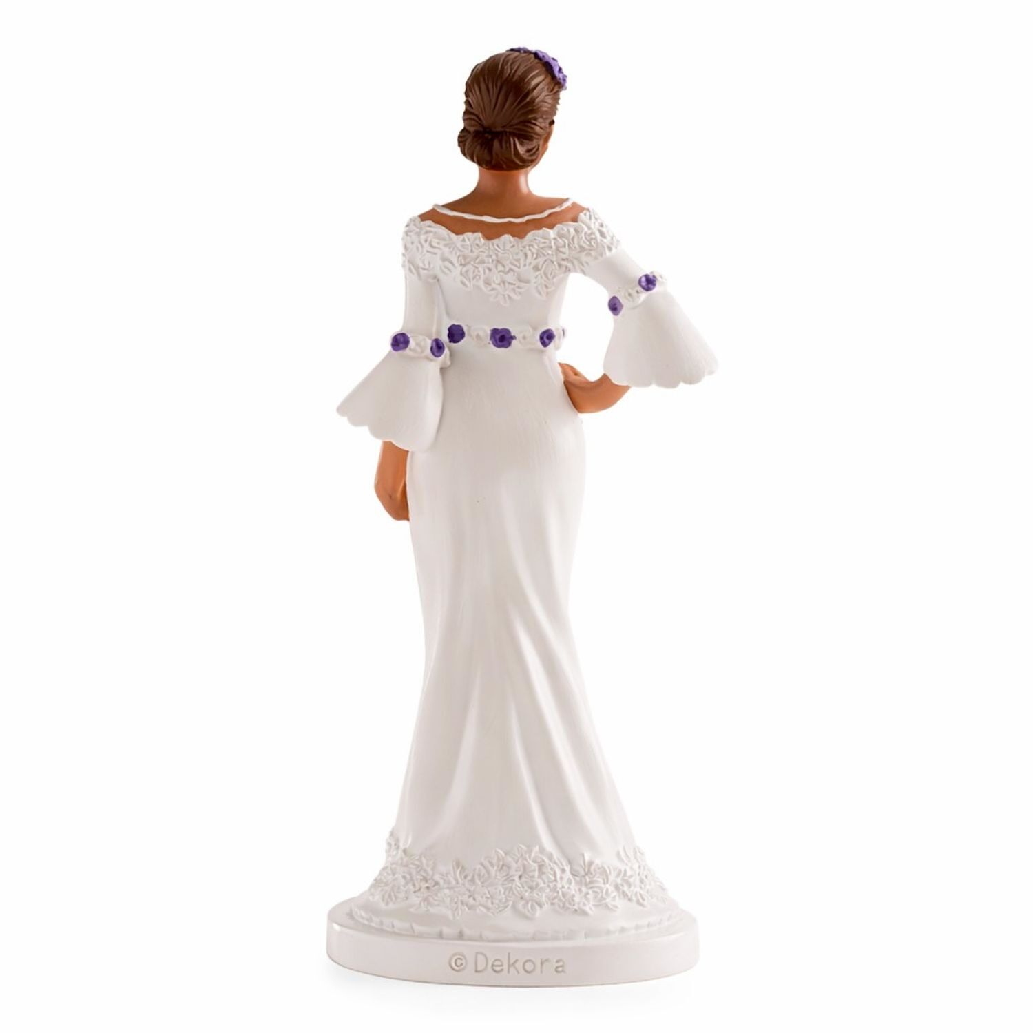 FIGURA PARA TARTA DE BODA NOVIA ELEGANTE CON DETALLES FLORALES 2 FIGURA PARA TARTA DE BODA NOVIA ELEGANTE CON DETALLES FLORALES - Imagen 2