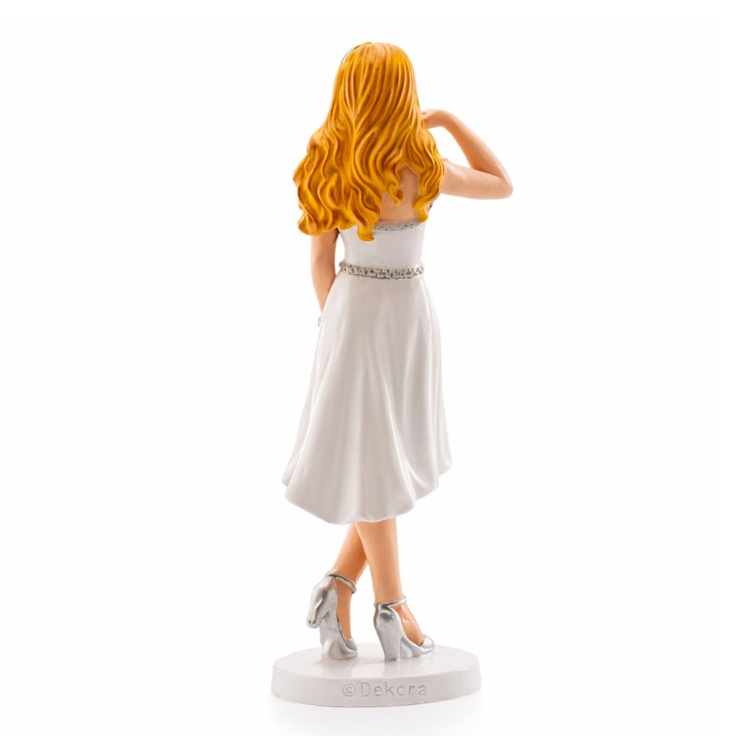 FIGURA PARA TARTA DE BODA NOVIA CON VESTIDO CORTO 2 FIGURA PARA TARTA DE BODA NOVIA CON VESTIDO CORTO - Imagen 2